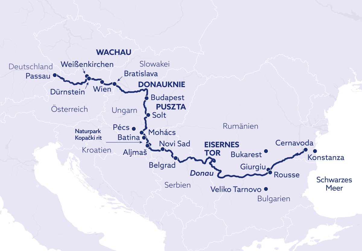 Fabelhafte Karte Der Donau Bilder
